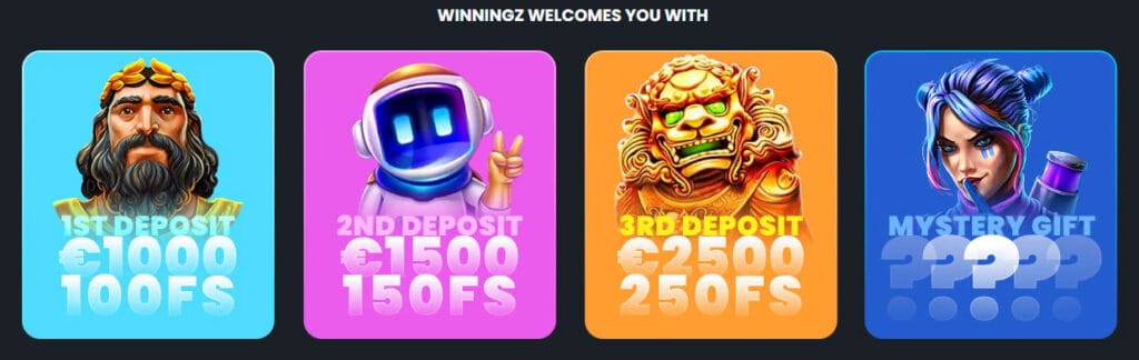 Overview Winningz Casino
